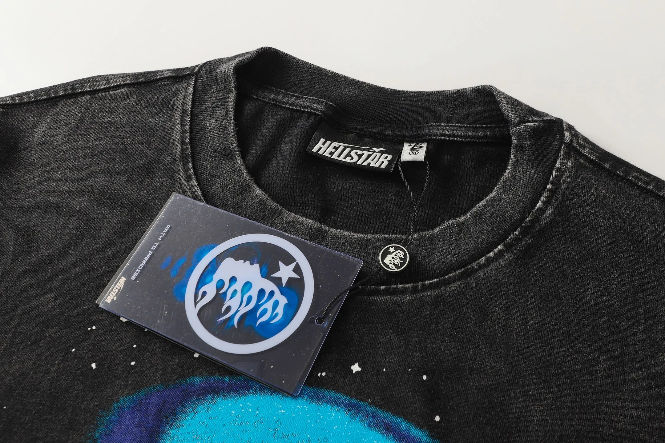 956# Black I P62 In Stock Hellstar T （fabric):32 250 Sizes（size）：S-M- L- X L （colour）： Black